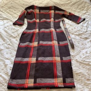 Unique Vintage brand plaid wiggle dress